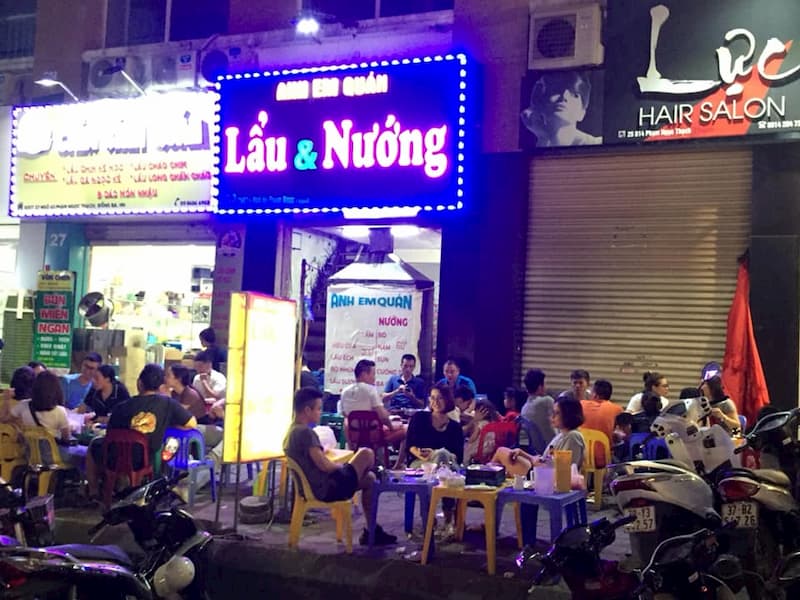 Hình ảnh quán ăn Anh và Em