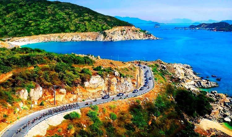 Đường bờ biển ở Ninh Thuận