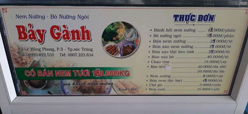 các quán ăn sóc trăng