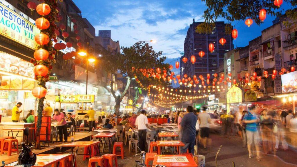 Phố ẩm thực kuala lumpur