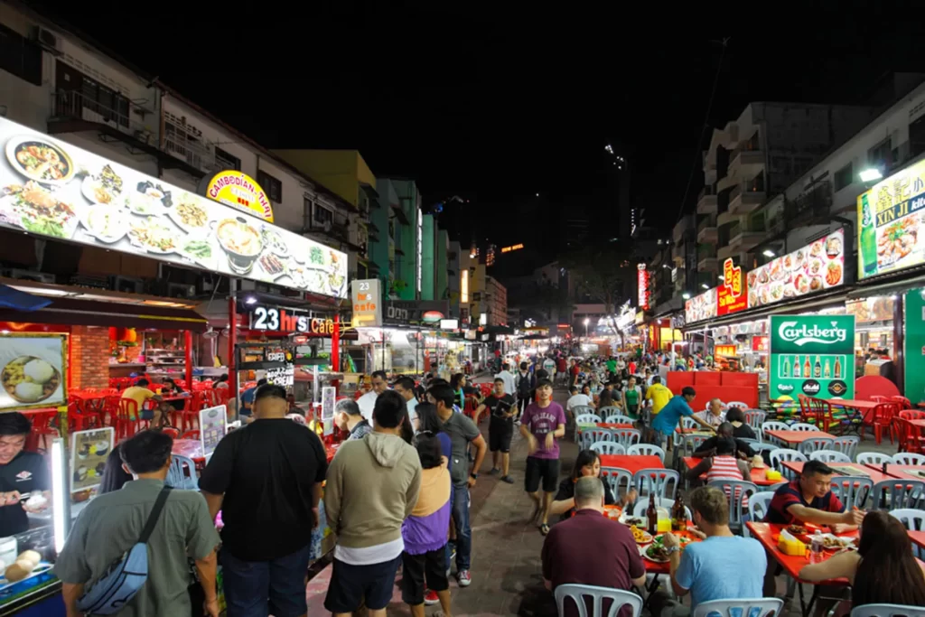 Phố ẩm thực kuala lumpur